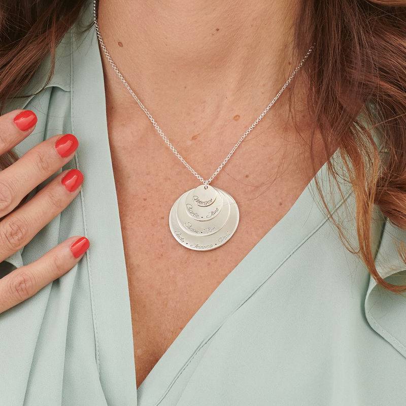 Engraved Mum Necklace with Four Discs-1 product photo