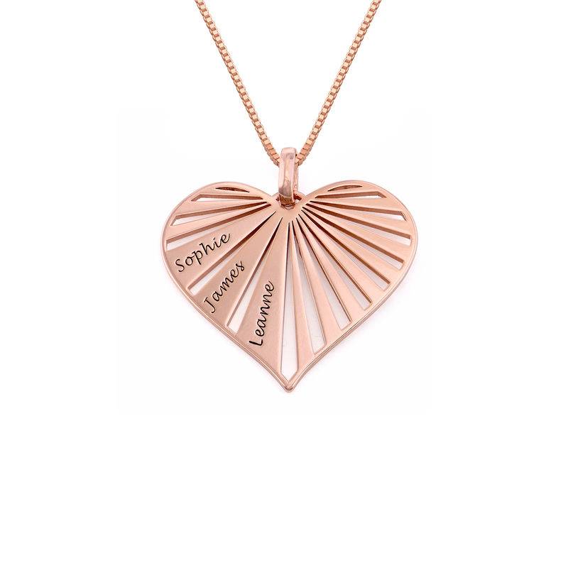 Family Necklace in 18ct Rose Gold Plating - Mini design-2 product photo