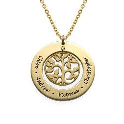 18k Gold Plated Family Tree Necklace product photo