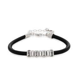 Faux Leather Hugs Bracelet in Sterling Silver product photo