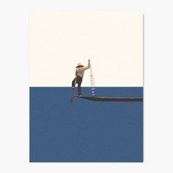 Fishing for Compliments Wall Art Print product photo