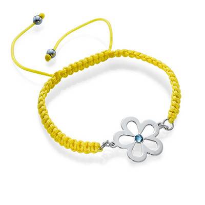 Flower Bracelet with Birthstone product photo
