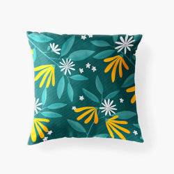 Flower Party - Decorative Floral Throw Pillow product photo