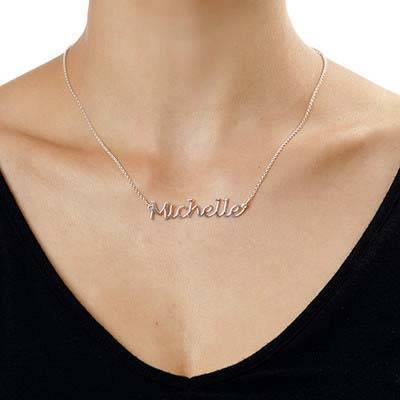 Silver Handwritten Name Necklace-1 product photo