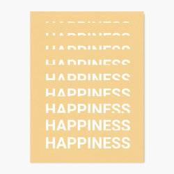 Happiness and Laughter - Quote Wall Art Print product photo