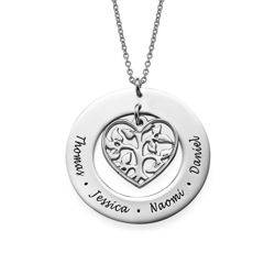 Heart Family Tree Necklace product photo