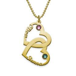 Heart in Heart Necklace in 18ct Gold Plating product photo