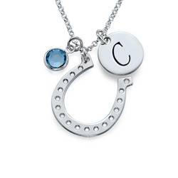 Horseshoe Jewelry with Initial Charm product photo