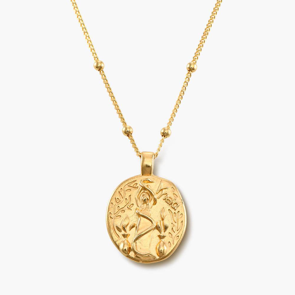 Hygieia Coin Necklace in Gold Plating-2 produkt billede
