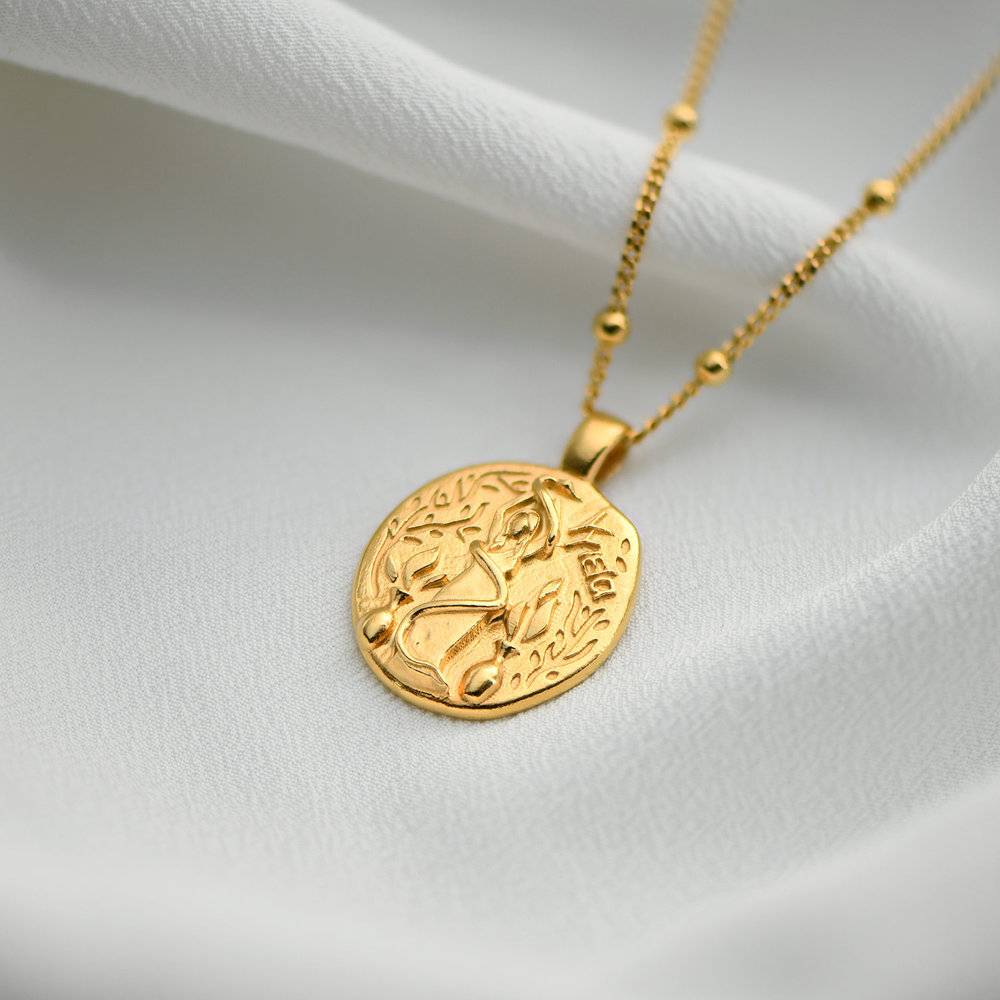 Hygieia Coin Necklace in Gold Plating-3 produkt billede