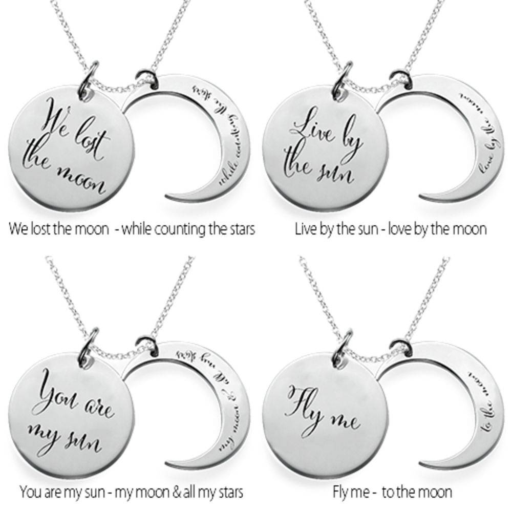 I Love You to the Moon and Back Ketting in 925 Zilver-2 Productfoto