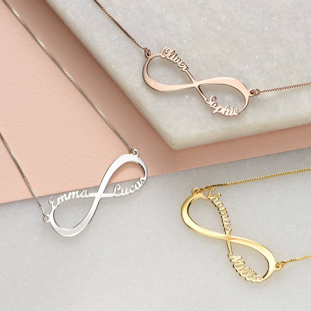 Infinity Name Necklace in 14K Yellow Gold-6 produkt billede