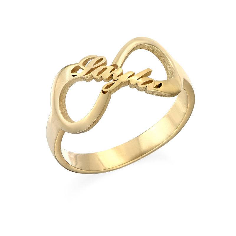 Infinity Name Ring with Gold Plating-1 product photo