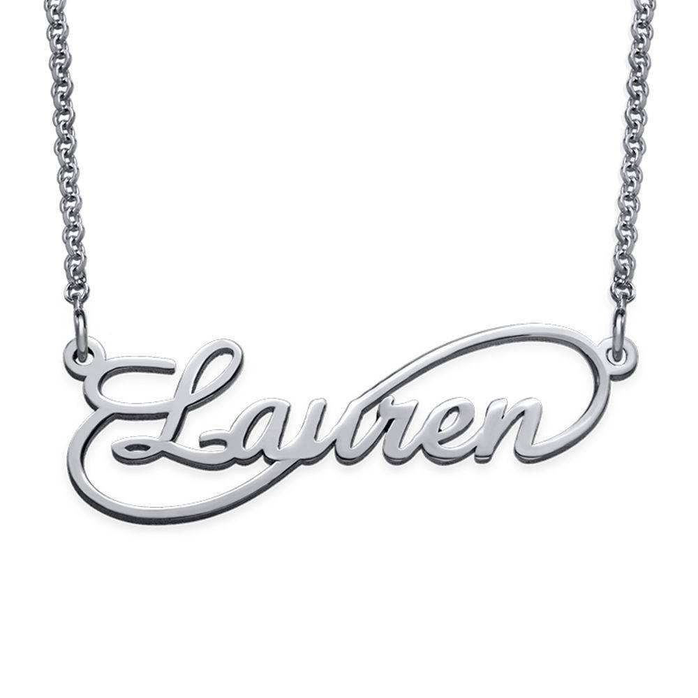 Signature Infinity Style Name Necklace