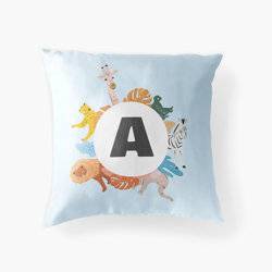 Jungle letter - Personalized Initial Kids Pillow product photo