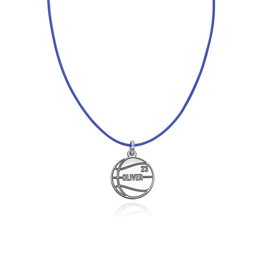 Basketball Necklace in Sterling Silver