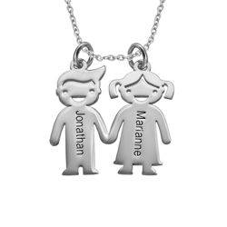 Boy and Girl Charm Necklace product photo