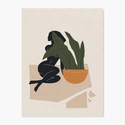Lady in Lounge - Wall Art Print product photo