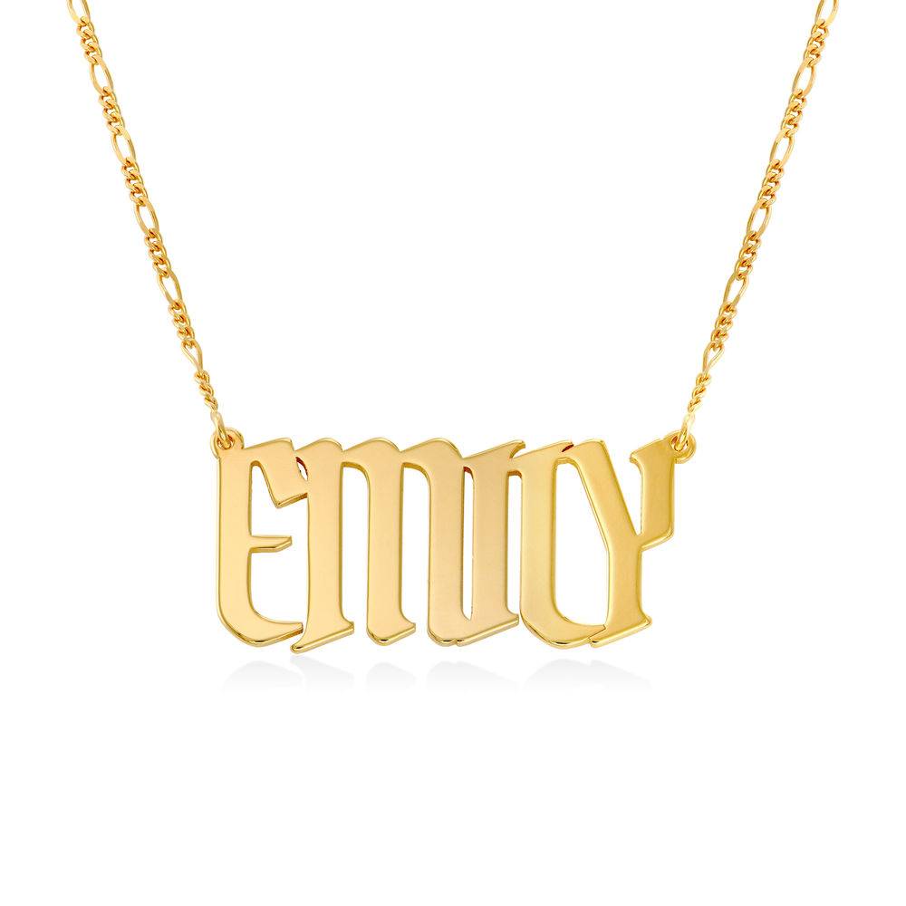 Large Custom Name Necklace in Gold Plating product photo