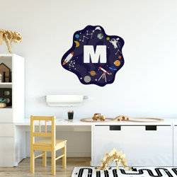 Letters from Space - Initial Wall Decal for Kids product photo