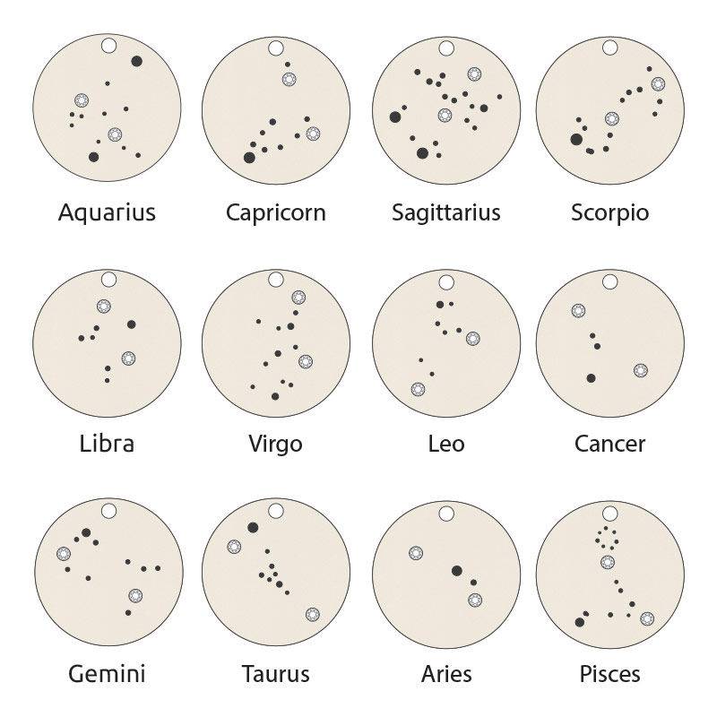 Libra Constellation Necklace with 