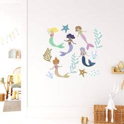 Little Mermaids - Wall Decal for Girls product photo