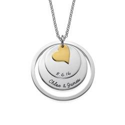 Love Discs Necklace in Silver product photo