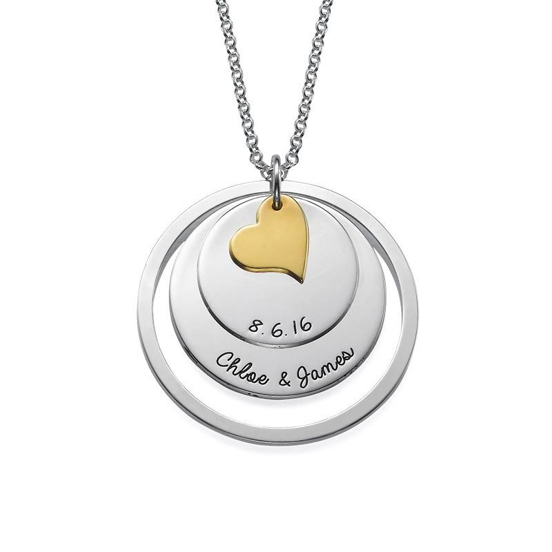 Love Discs Necklace in Silver