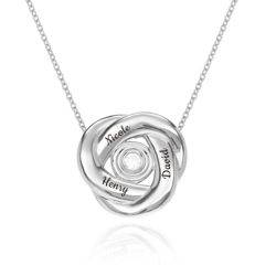 Love Knot Necklace in Sterling Silver product photo