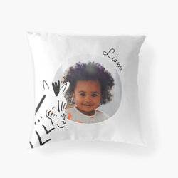 Me and My Zebra - Custom Picture Pillow with Name for Kids product photo