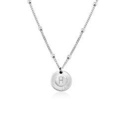 Mini Rayos Initial Necklace in Sterling Silver product photo