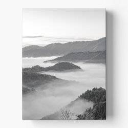 Mono Tranquility - Black and White Canvas Wall Art product photo