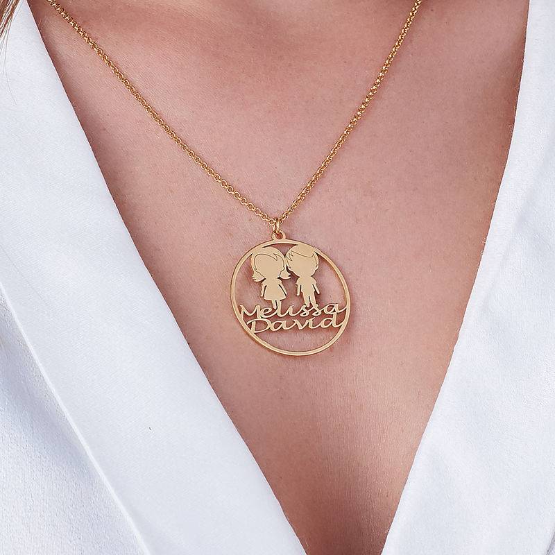 Mother Circle Necklace in Gold Plating-1 product photo