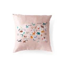 My Animal Kingdom - World Map Pillow for Kids product photo