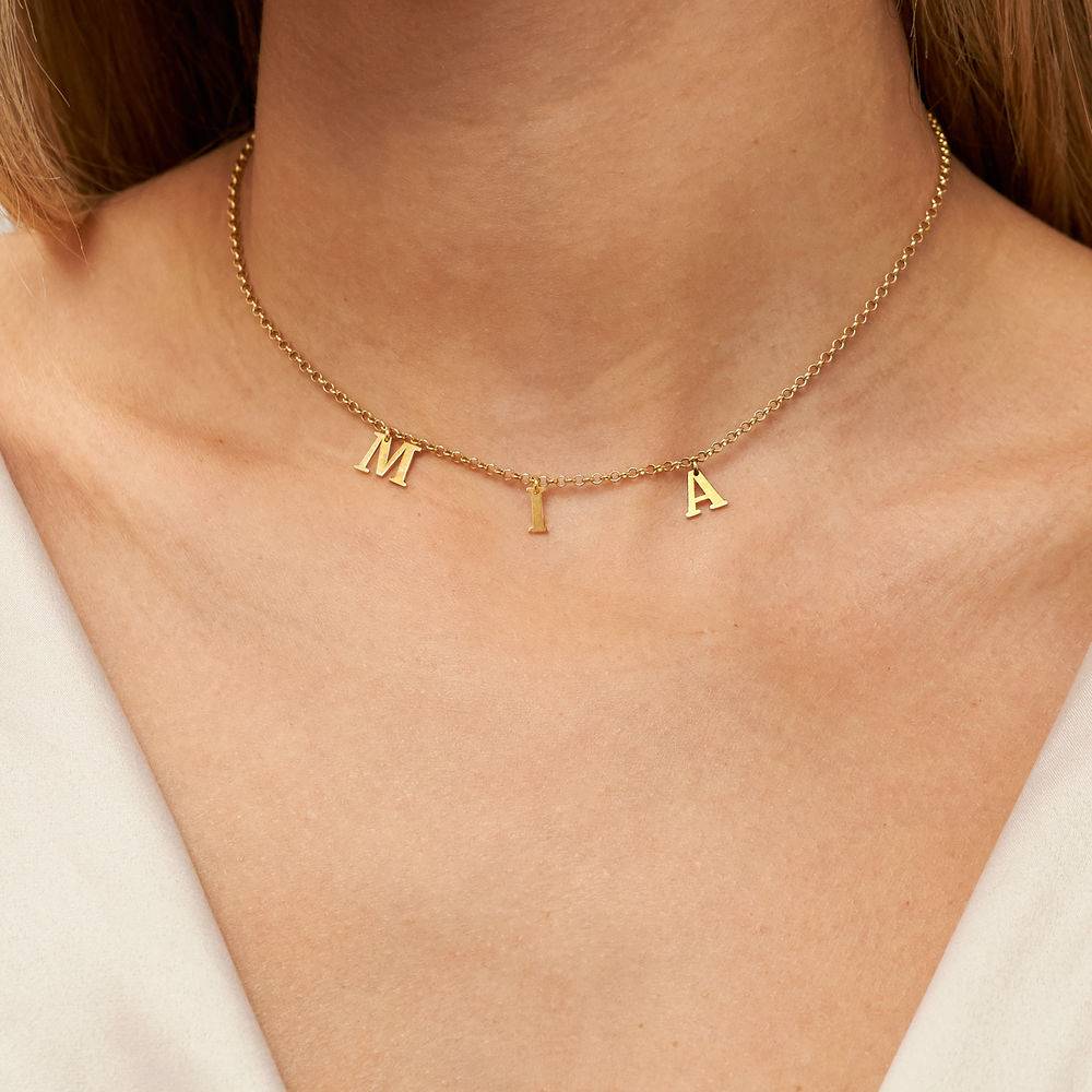 Name Choker with 18ct Gold Plating