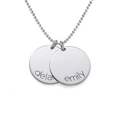 Engraved Kids Disc Necklace-1 product photo