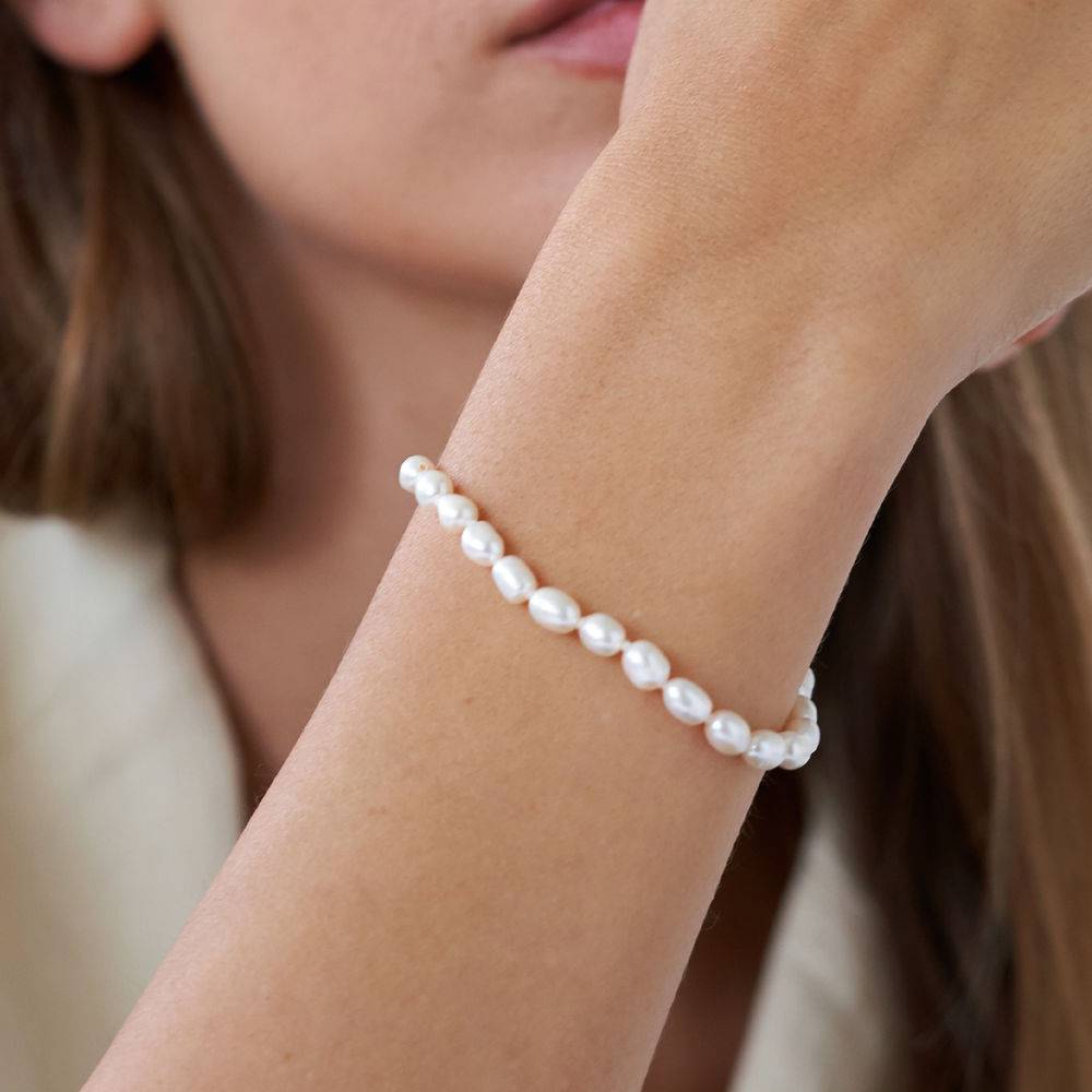 Non-Personalised Pearl Bracelet with Sterling Silver Clasp