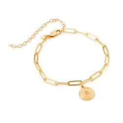 Odeion Initial Link Chain Bracelet / Anklet in Vermeil product photo