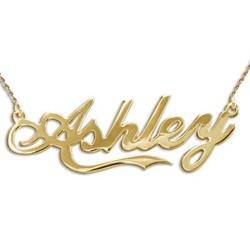 Personalized 14K Gold Coca Cola Font Name Necklace product photo