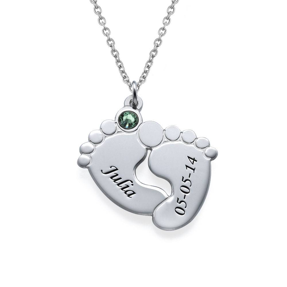 Personalised Baby Feet Necklace