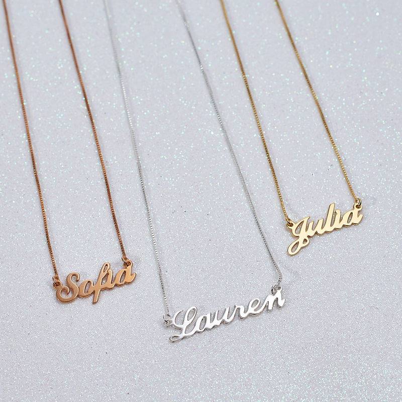 Classic Cocktail Name Necklace in 18k Gold Plating