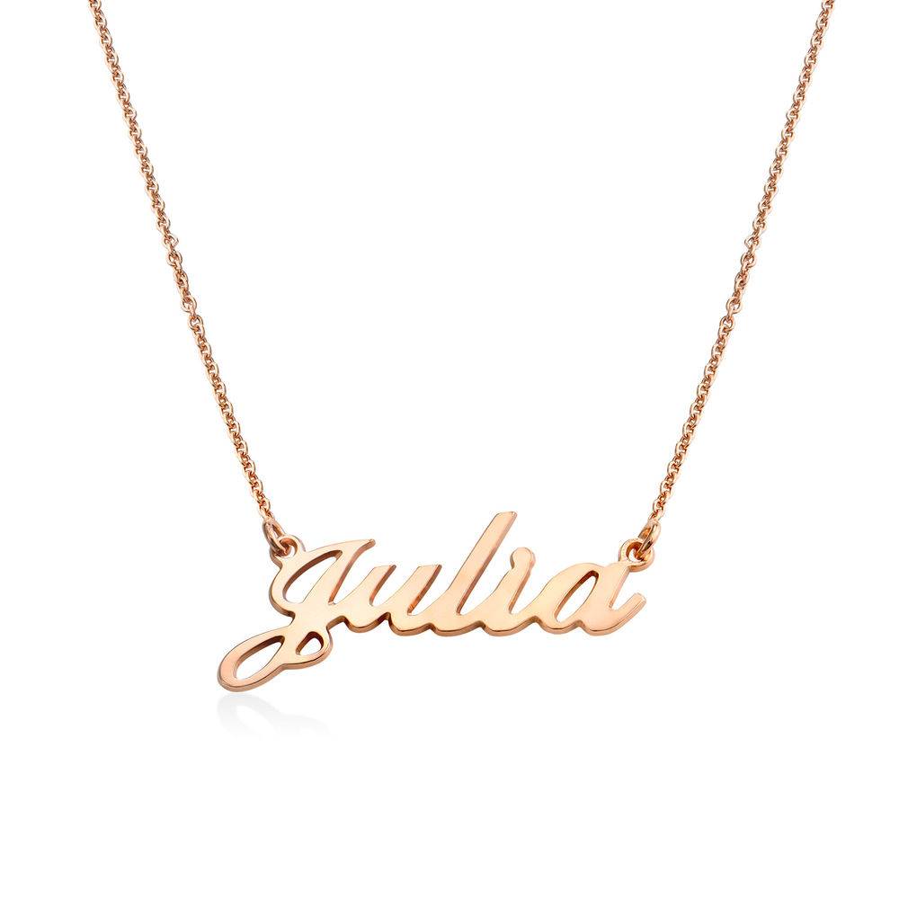 Classic Cocktail Name Necklace in 18k Rose Gold Plating product photo