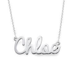 Sterling Silver Cursive Name Necklace product photo