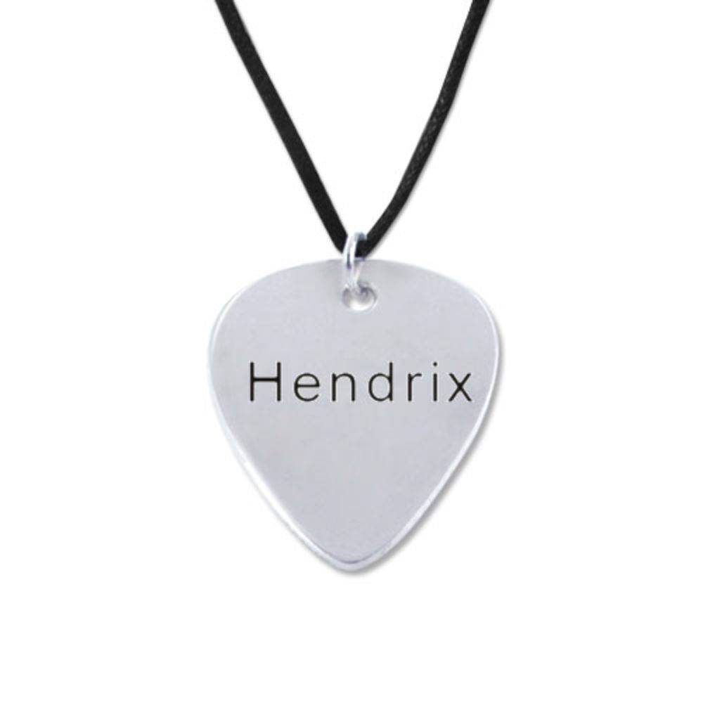 Personalised Jewelry For Men - Guitar Pick Necklace product photo