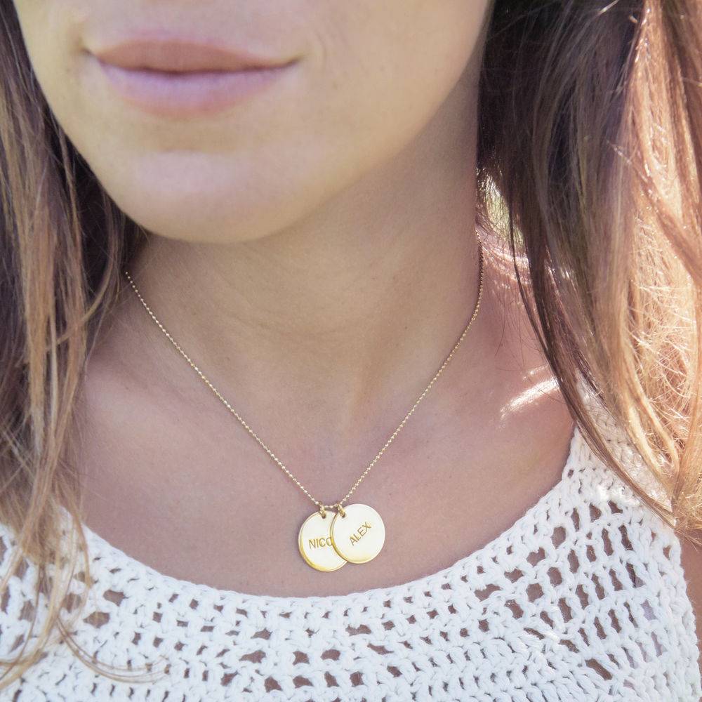 Personalized Jewelry – Gold Plated Disc 