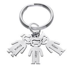 Personalised Keyring with Children Charms product photo