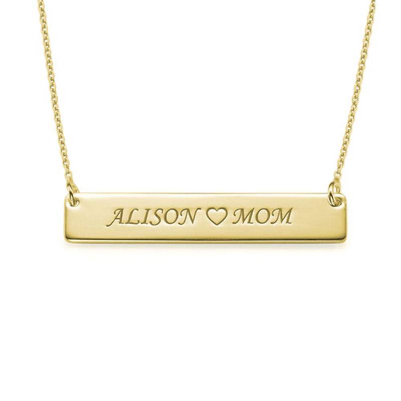 18ct Gold Plated Personalised Nameplate Necklace-2 product photo