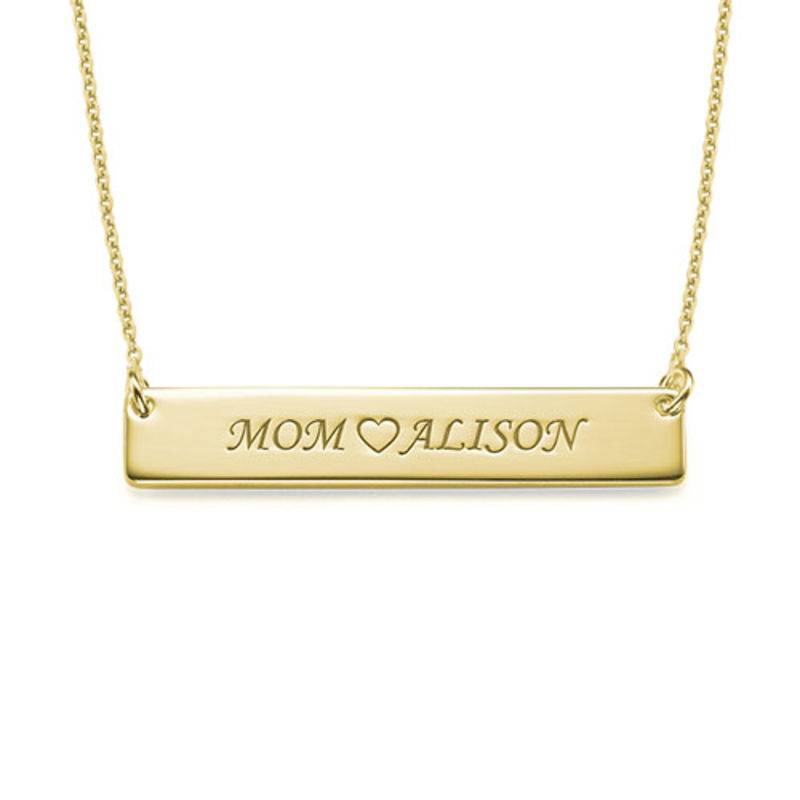 18ct Gold Plated Personalised Nameplate Necklace-1 product photo
