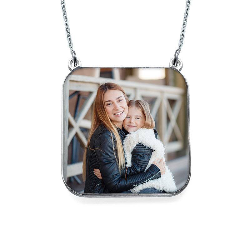 Personalised Photo Necklace - Square Shaped product photo