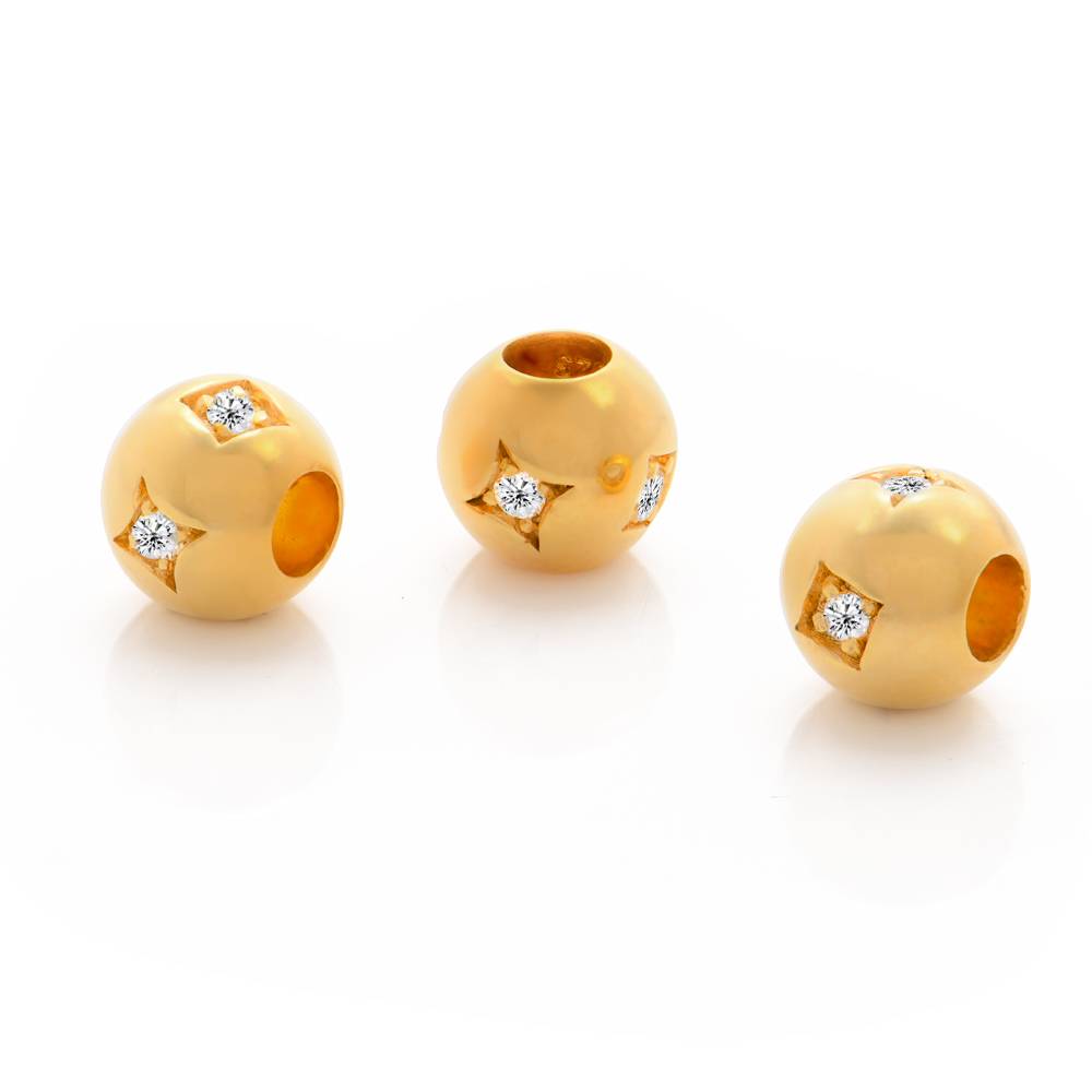 0.08 ct Diamant Balance Bead - 585er Gelbgold-1 Produktfoto